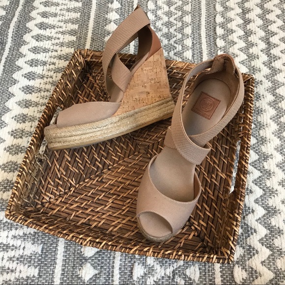 Tory Burch Frieda Espadrille Wedge Sandal Strappy - Picture 2 of 7